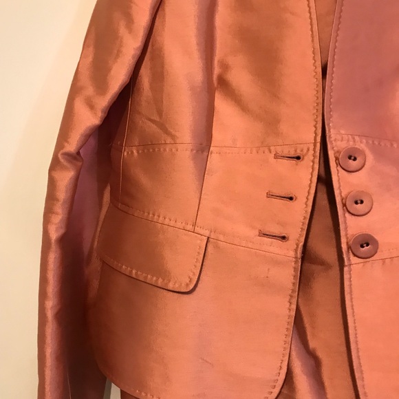 Anne Klein skirt suit size 10p skirt, size 6p jacket new w/o tag 66% Wool, 35%Sk - Picture 4 of 12